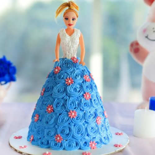 Send Vanilla Barbie Cake Online 