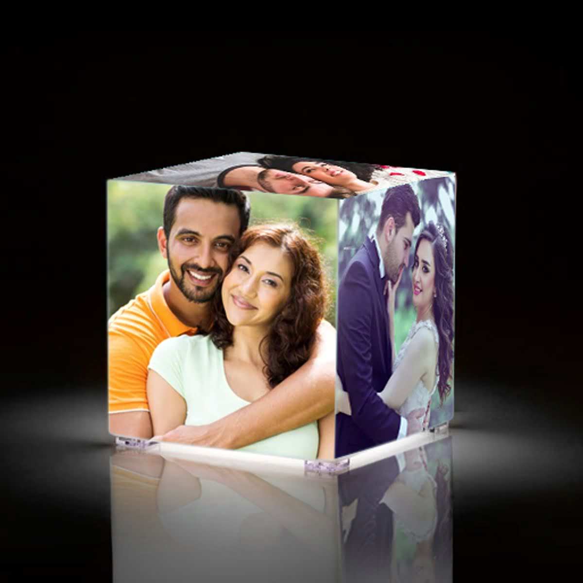 Cubelit Personalised Lamp - Perfect Anniversary Gift with photos